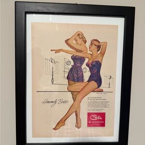 Framed Vintage Cole of California Print